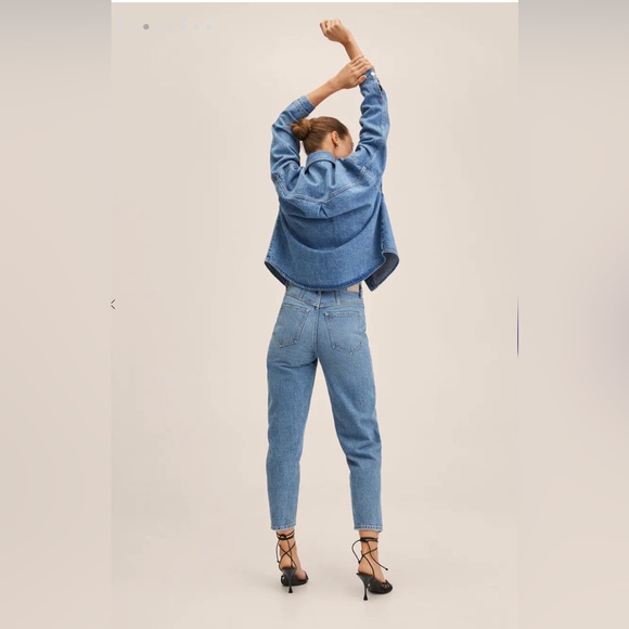 Mango High-rise tapered jeans ,Size 4 - Picture 2 of 5